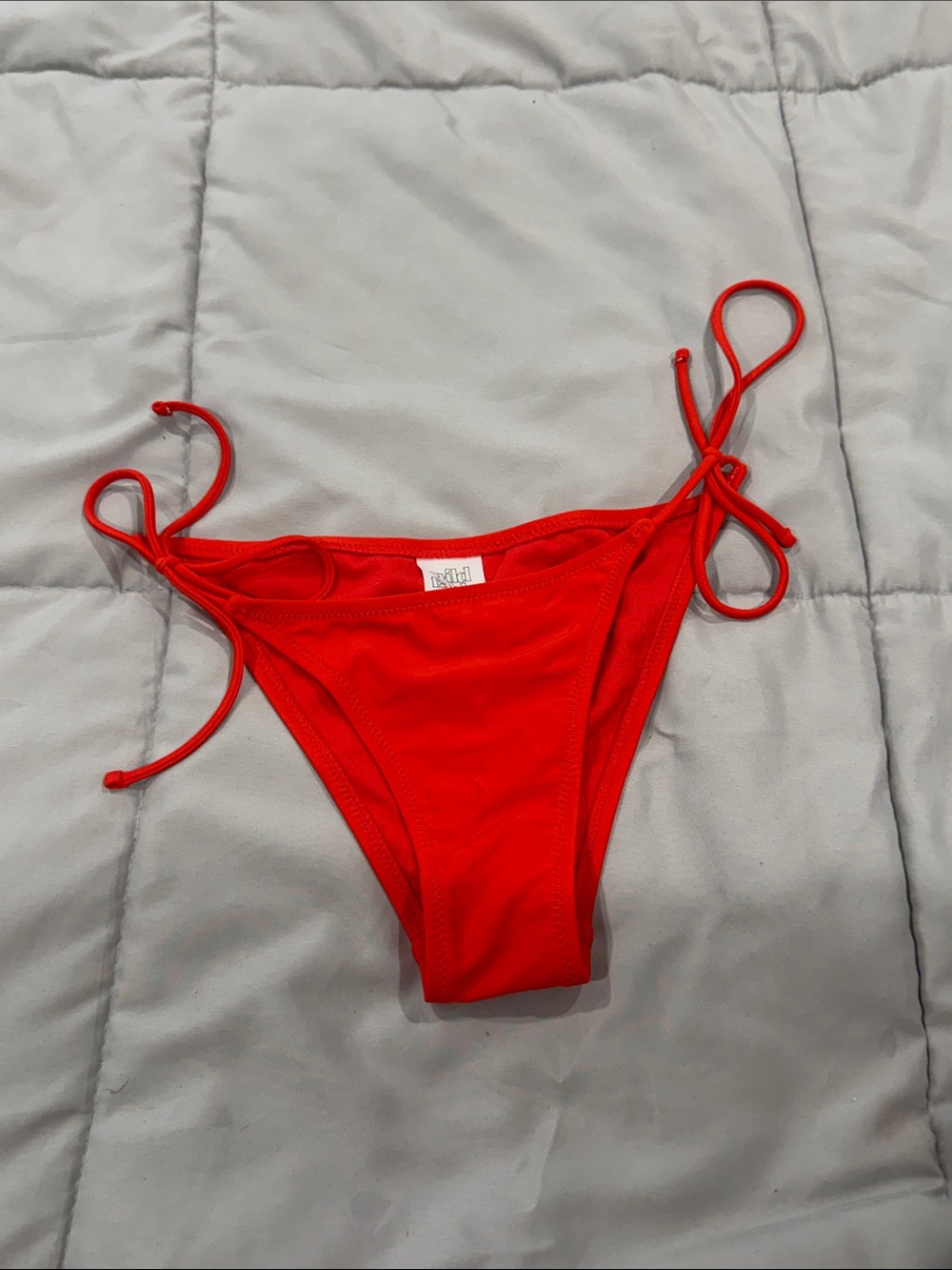 Wild fable red tie side bikini